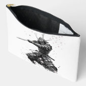 Pochette À Accessoires Samurai Warrior in Action Japanese Art Ceramic  (Ouvrir)