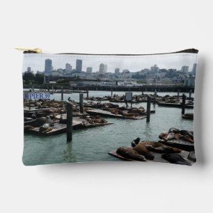 Pochette À Accessoires San Francisco et Otaries de Pier 39 Ciel de la Vil