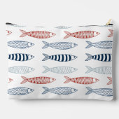 Pochette À Accessoires Sardines méditerranéennes décoratives Motif de poi (Verso)