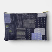 Pochette À Accessoires sashiko japonais coutures ressemblant à un motif (Verso)