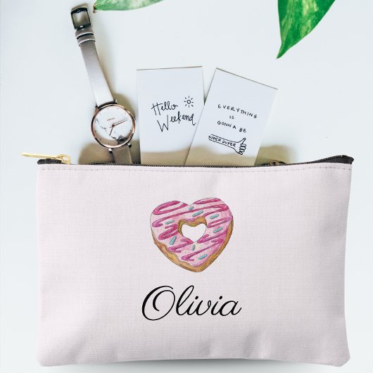 Pochette À Accessoires Saupoudrer la fille sucrée Donut