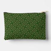 Pochette À Accessoires Sayagata motif, japonais, vert et or (Verso)