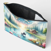 Pochette À Accessoires Scène Whimsical Rainbow Earth Imaginaire (Ouvrir)