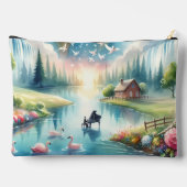 Pochette À Accessoires Scène Whimsical Rainbow Earth Imaginaire (Verso)