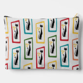 Pochette À Accessoires Schrödinger's Cat Mid Century Moderne multicolore (Verso)