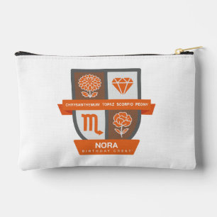Pochette À Accessoires Scorpio Crest d'anniversaire™ pour le 1er-21 novem