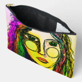 Pochette À Accessoires Scribble peinture numérique Abstraite (Ouvrir)