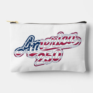 Pochette À Accessoires Script de drapeau America 250 Semiquincentennial D