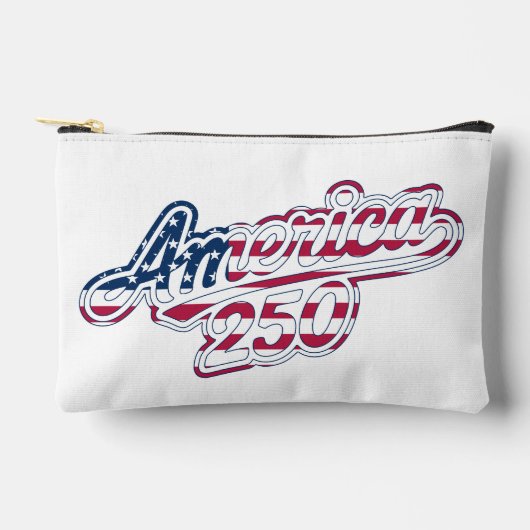 Pochette À Accessoires Script de drapeau America 250 Semiquincentennial D (Recto)