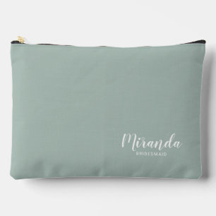 Pochette À Accessoires Script moderne Nom de la servante d'accueil person