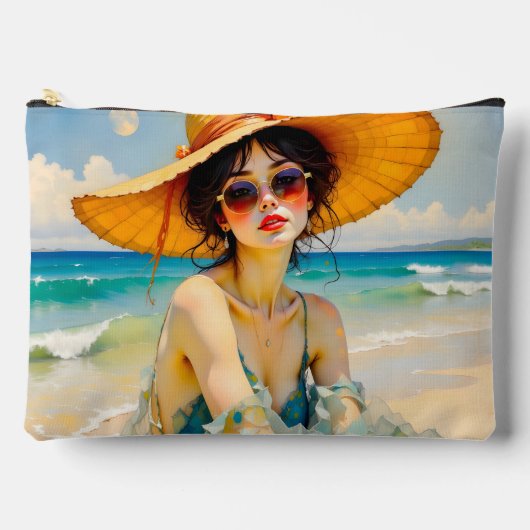 Pochette À Accessoires Se détendre à la plage (Recto)