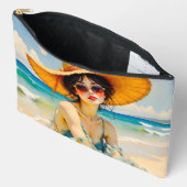 Pochette À Accessoires Se détendre à la plage (Ouvrir)