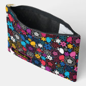 Pochette À Accessoires Seamless Colorful Leaves and Flowers Pattern  (Ouvrir)