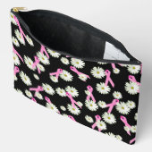 Pochette À Accessoires Sensibilisation au cancer du sein Rubans et margue (Ouvrir)