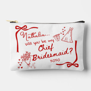 Pochette À Accessoires Serez-vous ma demande de témoin principale 