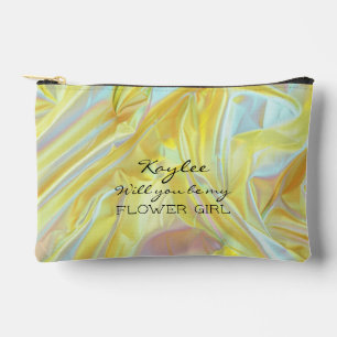 Pochette À Accessoires Serez-Vous Mon Hologramme Flower Girl Faux