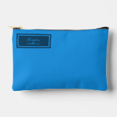 Pochette À Accessoires Serious Classic Minimal Simple Blue (Recto)