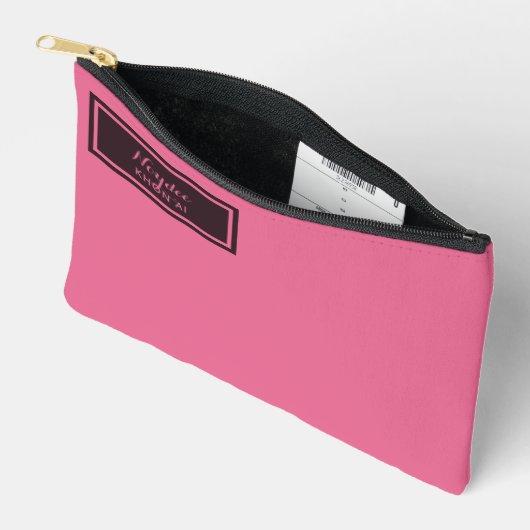 Pochette À Accessoires Serious Classic Minimal Simple Pink (Ouvrir)