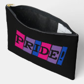 Pochette À Accessoires Signe de texte de fierté bisexuelle (Ouvrir)