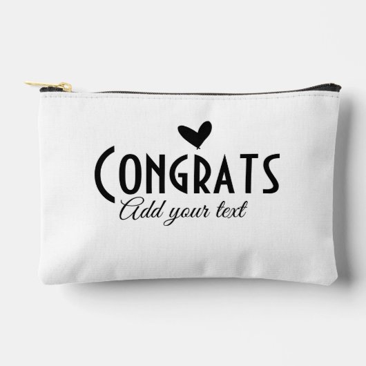 Pochette À Accessoires Simple congratulation graduation add your (Recto)