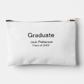 Pochette À Accessoires simple diplôme minimal ajouter nom classe moderne (Verso)