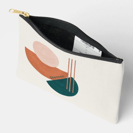 Pochette À Accessoires Simple élégance Art Boho Moderne (Ouvrir)