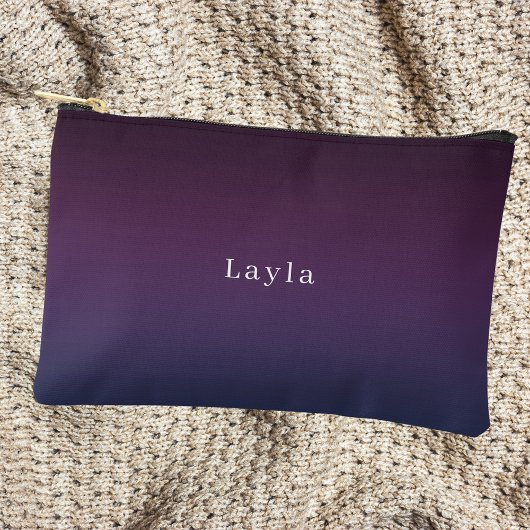 Pochette À Accessoires Simple Élégant Violet