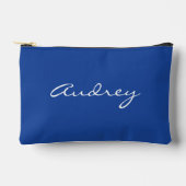 Pochette À Accessoires Simple Modern Minimalist Cute Aesthetic Blue (Recto)