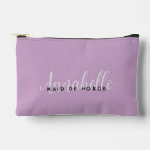 Pochette À Accessoires Simple moderne Lilac violet Mariage personnalisé (Recto)