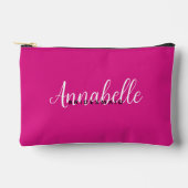 Pochette À Accessoires Simple moderne Magenta rose Mariage personnalisé (Recto)