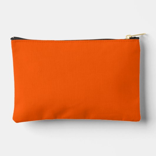 Pochette À Accessoires Simple moderne Orange personnalisé (Verso)