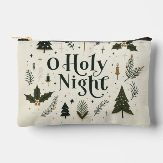 Pochette À Accessoires Simple Noël O Sainte Nuit (Recto)