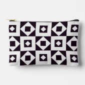 Pochette À Accessoires Simple Patch noir & blanc Impression coupée Coudre (Recto)