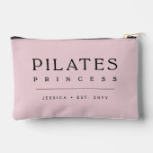 Pochette À Accessoires Simple Princesse Pilates Rose Pâle Personnalisée (Verso)