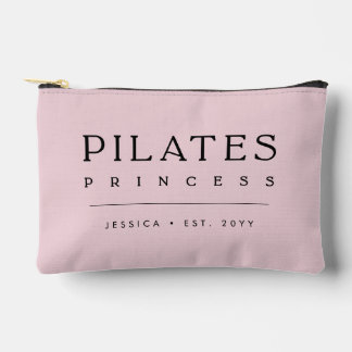 Pochette À Accessoires Simple Princesse Pilates Rose Pâle Personnalisée