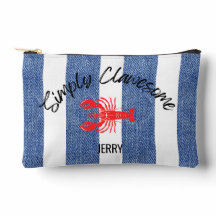 "Simplement Clawesome" Homard sur motif rayé en de