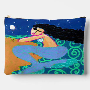 Pochette À Accessoires Sirène au clair de lune Art Abstrait