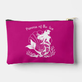 Pochette À Accessoires Sirène hawaïenne Princesse de la mer rose (Verso)
