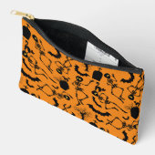 Pochette À Accessoires Skeletons d'Halloween Macabre Dance (Ouvrir)