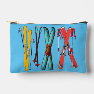 Pochette À Accessoires Ski amusant Ski coloré Ski skieur
