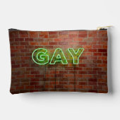 Pochette À Accessoires SlipperyJoe illuminé néon gay signe lumineux vif (Verso)