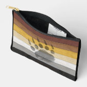 Pochette À Accessoires SlipperyJoe's Bear Pride drapeau de la texture du (Ouvrir)