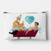 Pochette À Accessoires SlipperyJoe's deux gays hommes aiment la baignoire (Verso)