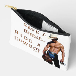 Pochette À Accessoires SlipperyJoe's Save a horse Ride A Cowboy casquette