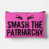 Pochette À Accessoires Smash le Cool patriarcal rose féministe (Recto)
