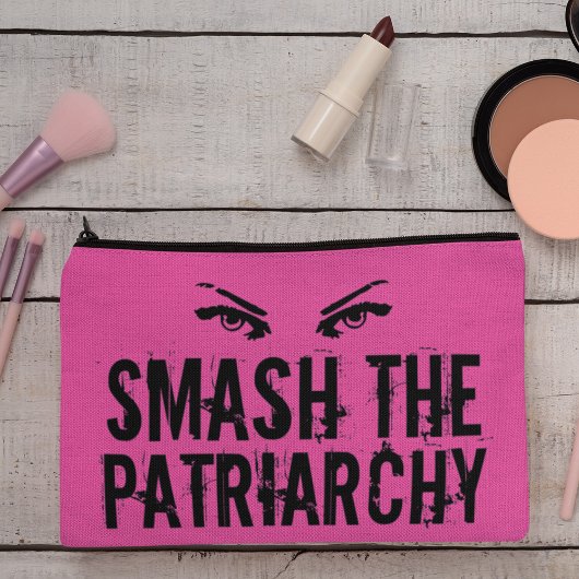 Pochette À Accessoires Smash le Cool patriarcal rose féministe