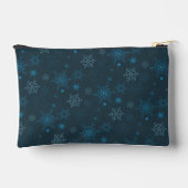 Pochette À Accessoires Snowflake hiver bleu sans couture motif (Verso)