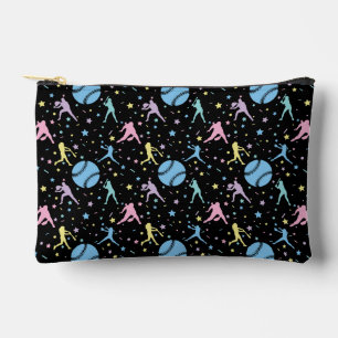 Pochette À Accessoires Softball Féminin - Joueuses avec Étoiles