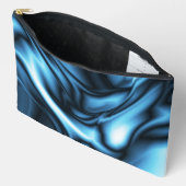 Pochette À Accessoires Soie bleue (Ouvrir)