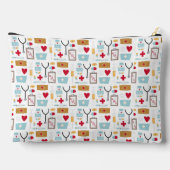 Pochette À Accessoires Soins infirmiers médecin icônes médicales pilules  (Verso)